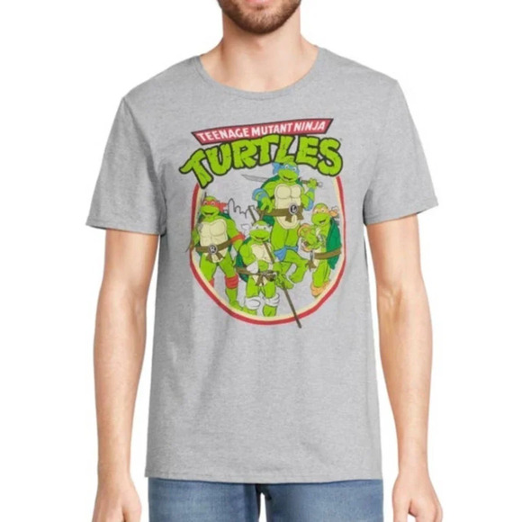 NWT Nickelodeon Men’s Size Large Teenage Mutant Ninja Turtles Graphic Tee Shirt - Picture 1 of 7